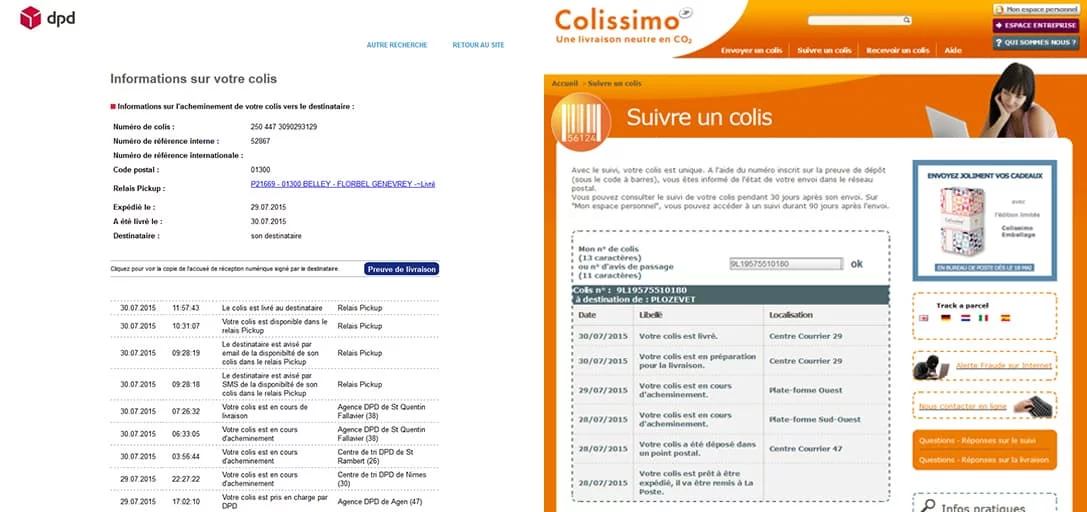 information colis